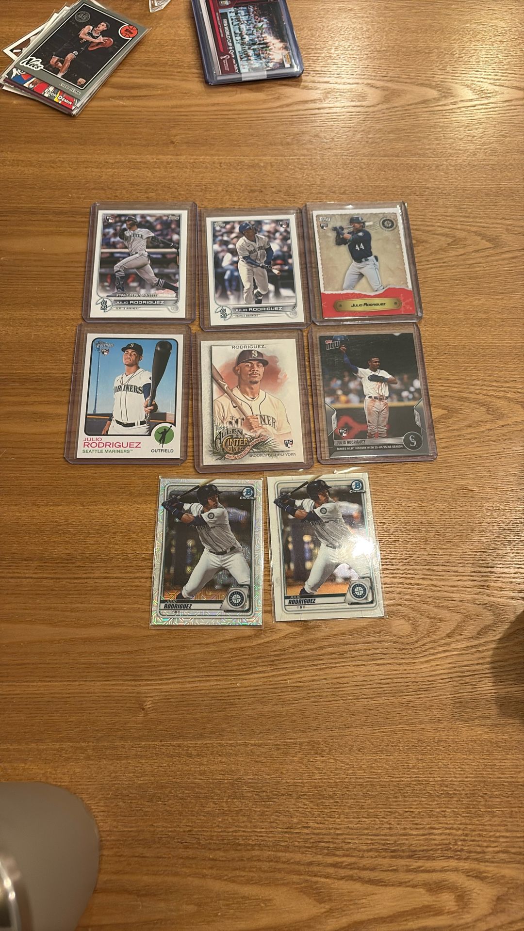 Julio Rodriguez Rookie cards (8 Total)