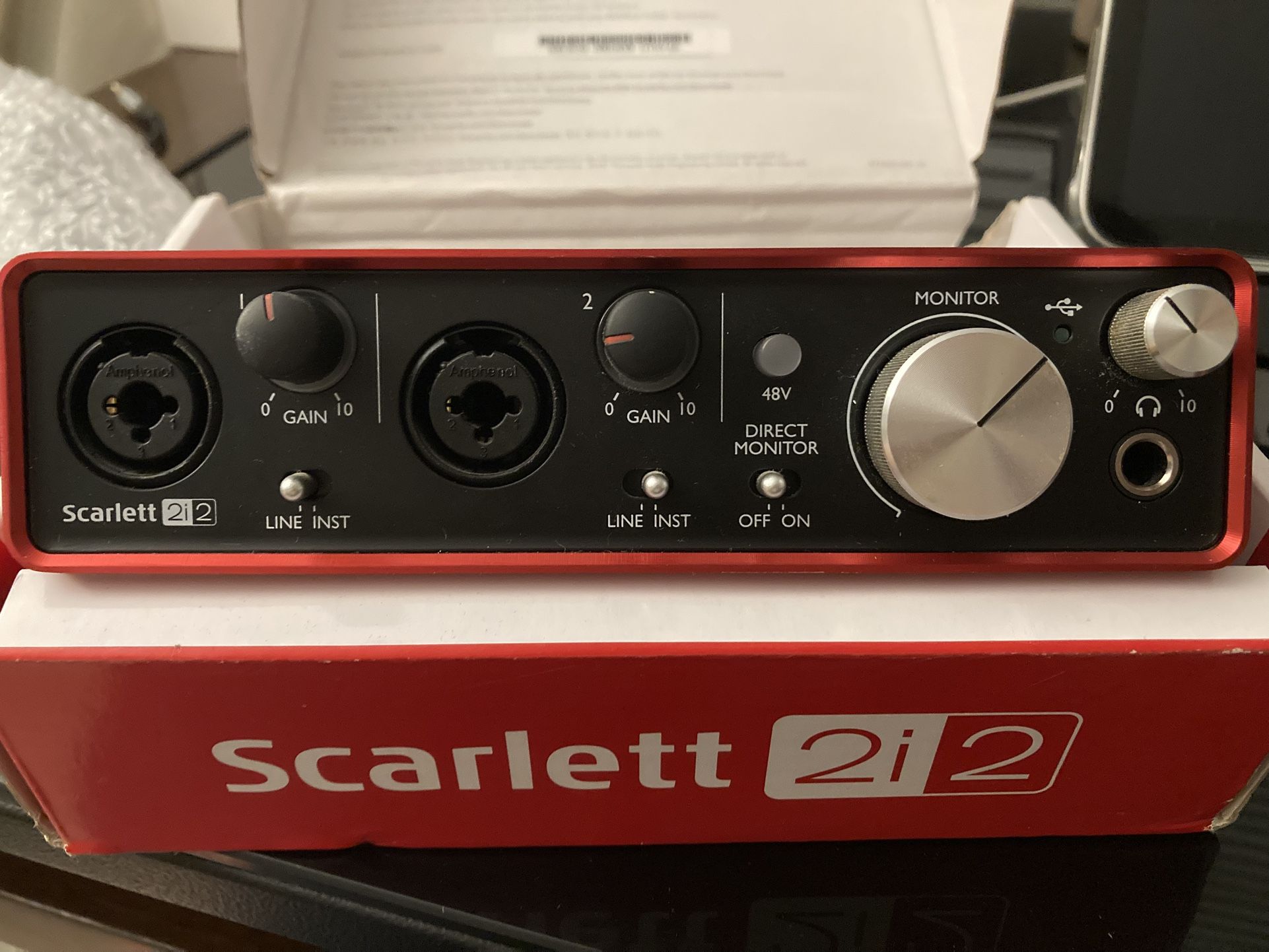 Focusrite Box Focusrite 2i2 2gen (audio Interface) Original Box for Sale in Rio Linda ...