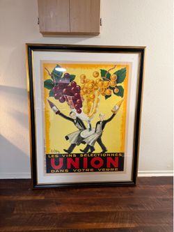 UNION POSTER - VINTAGE ROBYS ART PRINT - WINE 43/54