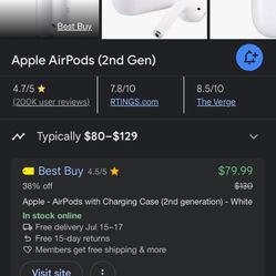 Apple Air Pod 2nd Gen’s 