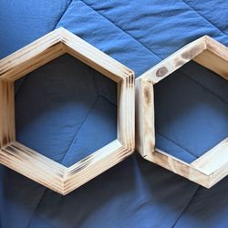 Wood Honeycomb Shelves 