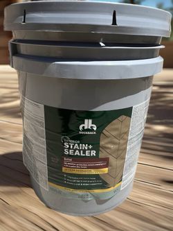 Duckback Solid Tintable White Tint Base Stain and Sealer 5 gal