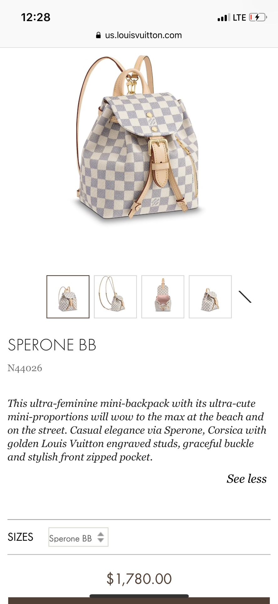 Louis Vuitton Sperone B.B. backpack for Sale in Stockton, CA