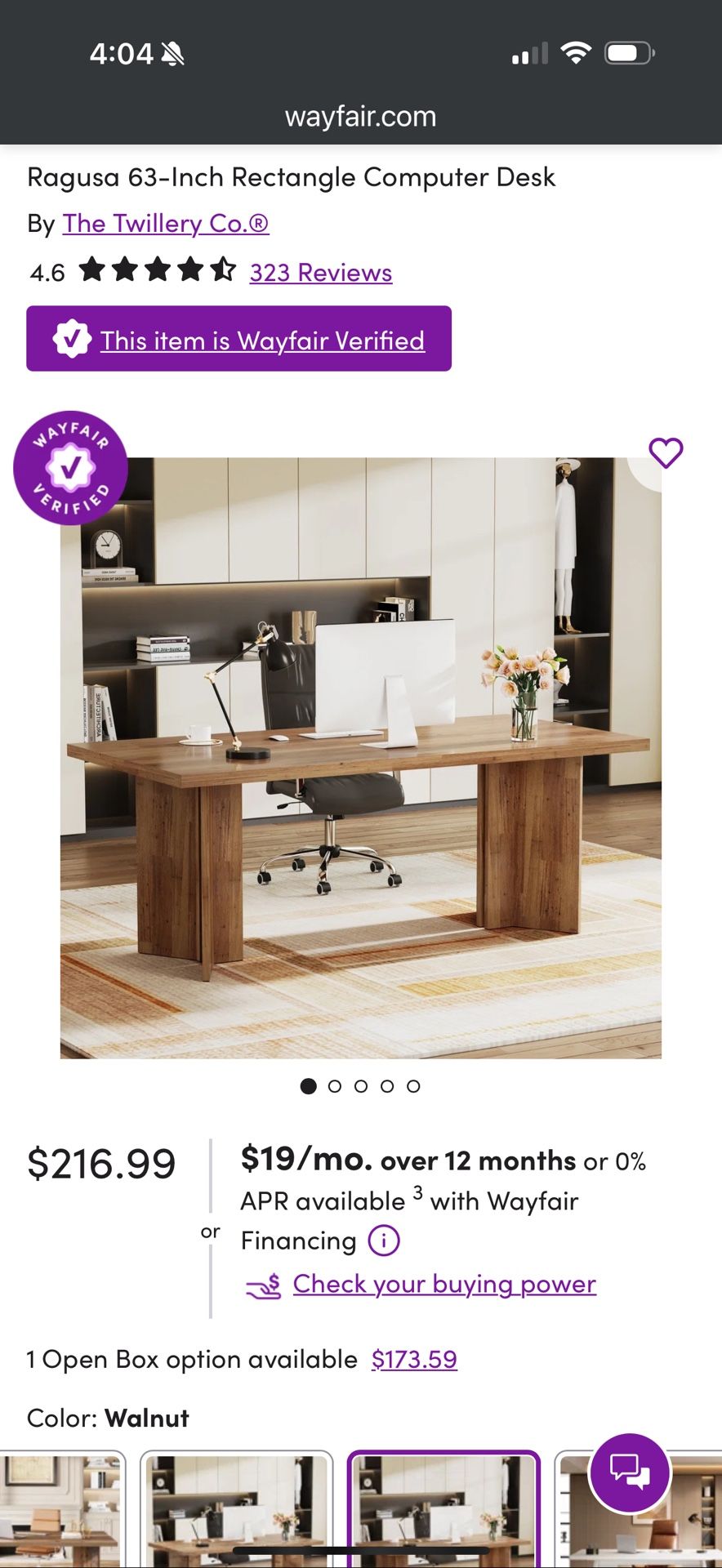 New In Box Desk
