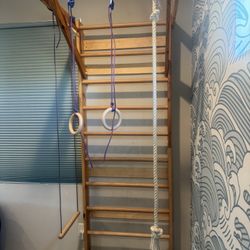 Wooden Swedish Ladder Wall Set 