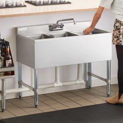 Portable 3 Compartment Sink