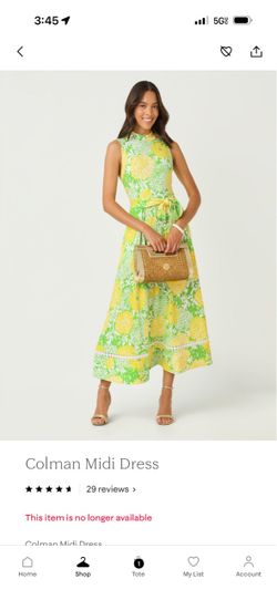 Lilly Pulitzer Colman Midi Dress – Brand New with Tags