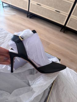 Louise et Cie Black Leather Heels – Size 7 – Brand New in Box