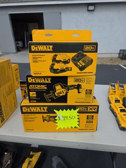 Dewalt tools reciprocate tools and 2 batteries with Charger.  $400.00 cash. No offers please price is firm