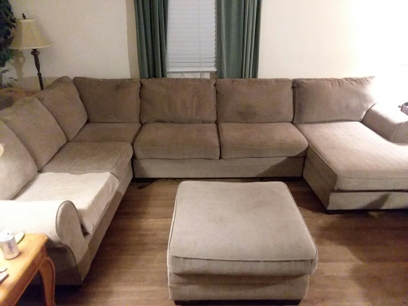 Very nice large 3 piece Sectional with love seat sofa and chaise