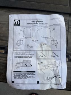 Jeep Wrangler / Gladiator Trail Mirrors