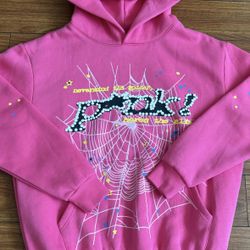 Pink Spider Hoodie