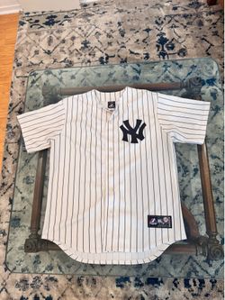 Majestic New York Yankees Rodriguez #13 Pinstripe Jersey White Blue Men’s L
