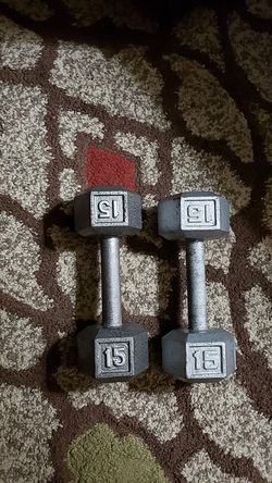 15 lb dumbbells