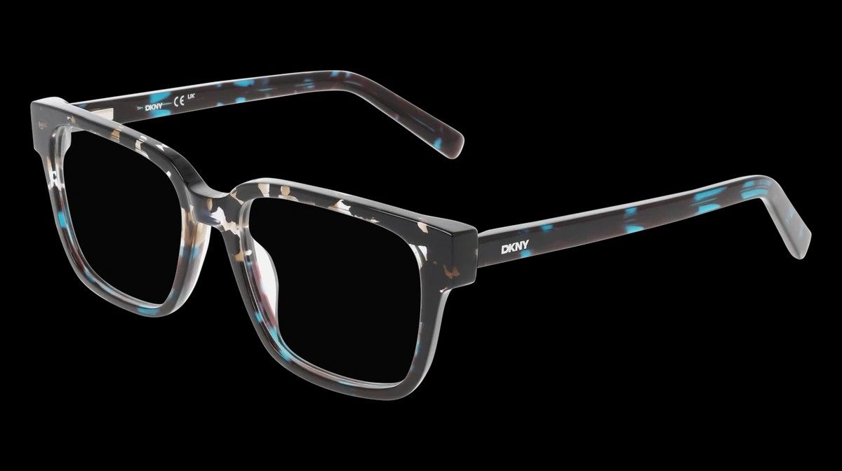 DKNY DK5075 010 Black/Turquoise Tortoise 52/17/140 Women's Glasses, 010 Black/Turquoise Tortoise FRAMES
