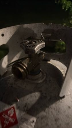 Propane Tank with Valve empty exchange at Walmart for 19.99