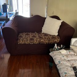 Brown Love Seat