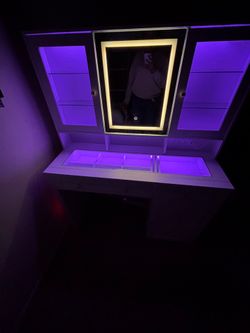 White vanity
