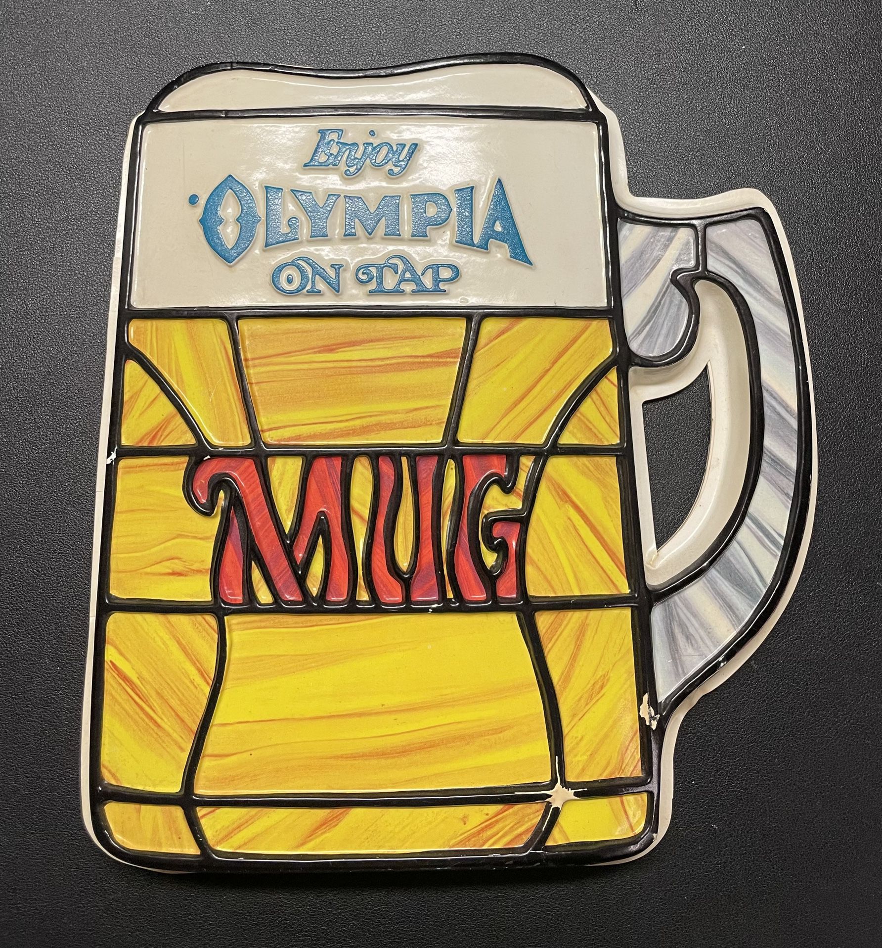 Olympia Beer Vacuform Beer Sign 