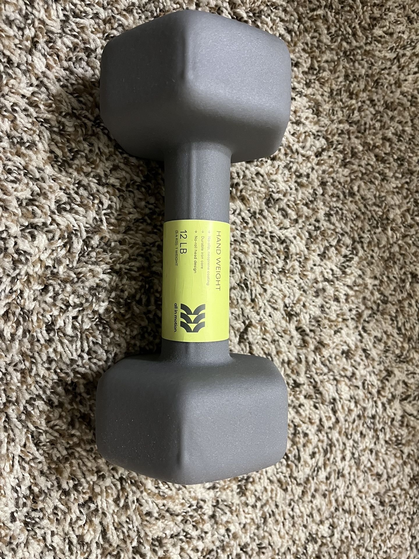 12 Ib Dumbbell 99% New