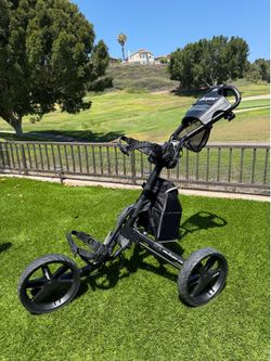 Clicgear Model 4.0 Golf Push Cart | Black | Insulated Cooler Bag Included 🏌️⛳️