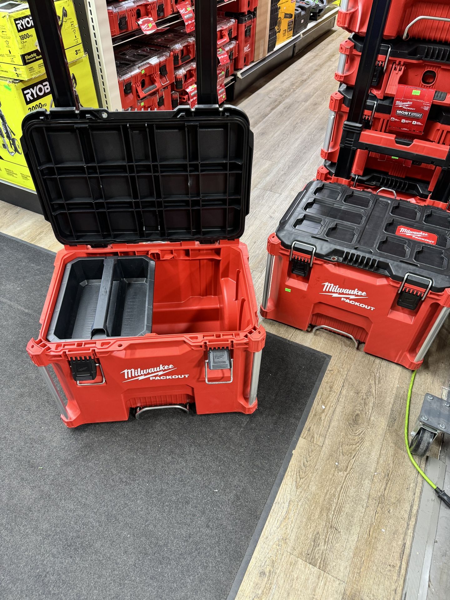 Milwaukee PACKOUT Large Rolling Box (Used) $120 each