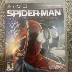 New Open Box PS3 Collectors Item Spider Man Shattered Dimensions 