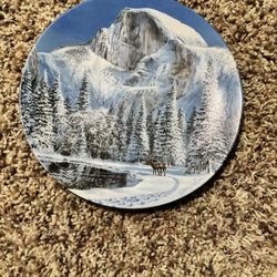 Blue Snow At Half Dome Natures Legacy Collectable 8.5” Plate 