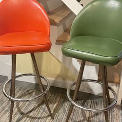 2 High Back Bar Stools