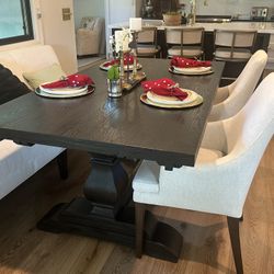 Beautiful Arhaus Solid Wood Dining Table - Like New