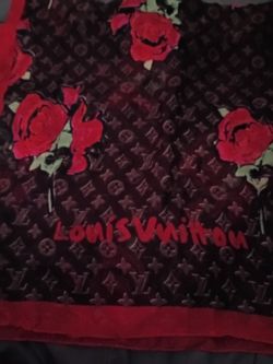 Louis Vuitton Monogram Rose Print Scarf