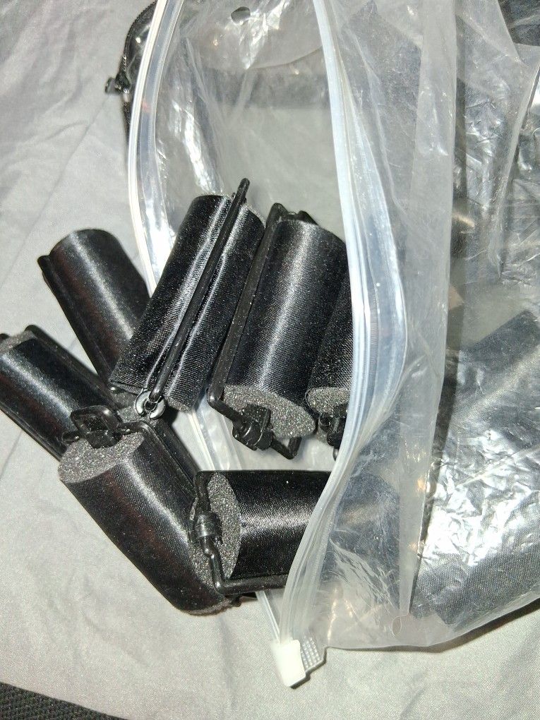 Set Of 38 Silk Hair Rollers, NEW