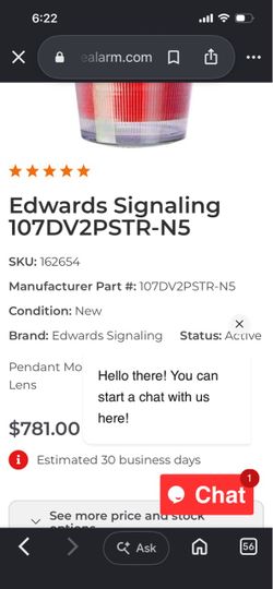 Edwards Signaling 107DV2PSTR-N5 Strobe Light