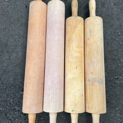 Art Wooden Rollers (2) 14 Inch (2) 16 Inch 