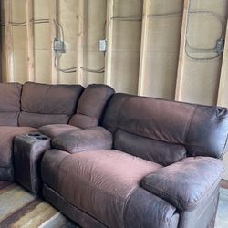 Recliner L Shaped Sofa