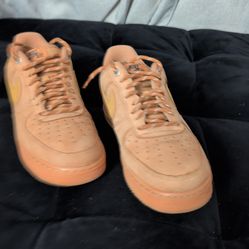 Nike Air Force 1 '07 WB in the Flax/Wheat colorway.