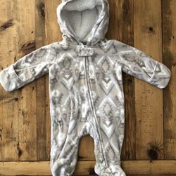 Baby Fleece Jumpsuit with hood