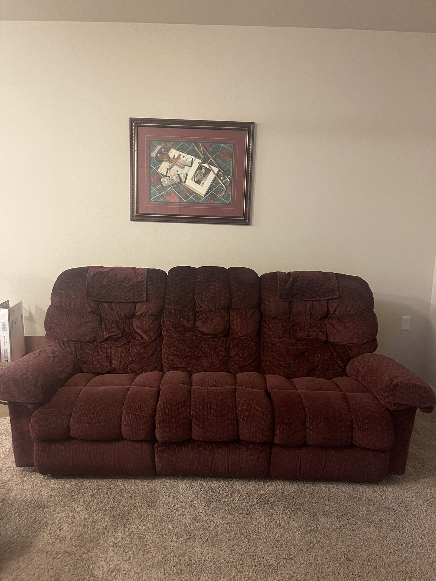 2 Peice Set Of Reclining Sofa And Love Seat!