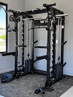 NEW HOME GYM SQUAT RACK SMITH MACHINE  DEAL - FREE DELIVERY