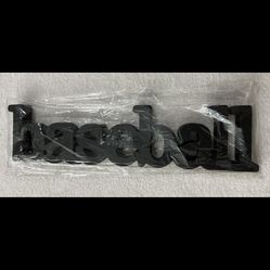 Baseball Wood Word Sign
