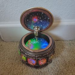 Music Box With Constellations, Rotating Goddess, And LED Lights