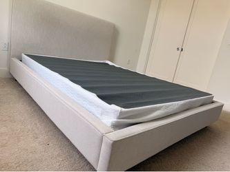 Queen Bed with elevated bed frame