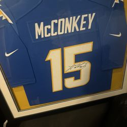 Autographed Ladd McConkey Jersey 