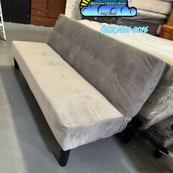 Sofa Grey Couch Futon New 