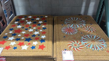 JULY 4TH PATRIOTIC LARGE DOORMATS