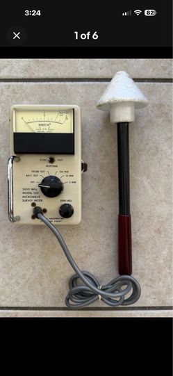 Vintage Microwave Survey Meter Holaday Industries Model 1500, 2450 MHz Tested
