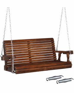 VINGLI Wooden Porch Swing