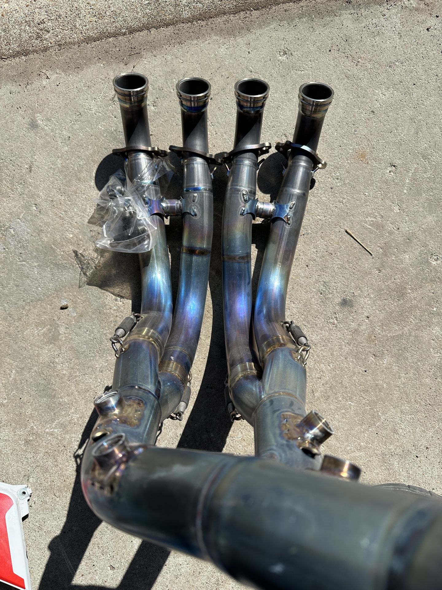 BMW S1000RR AKRAPOVIC HEADERS TITANIUM K67 K66 M1000RR