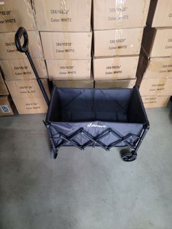 Portable Folding Wagon 27"L × 17"W