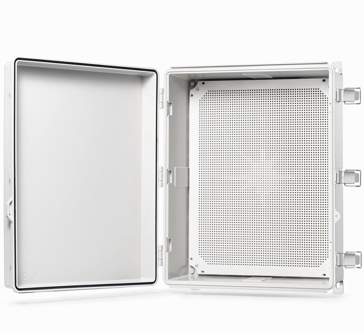 Waterproof Junction Box IP67 Outdoor Plastic Electrical Project Enclosure Weatherproof with Mounting Plate,